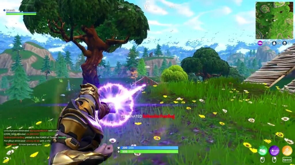 Play as Thanos in Fortnite